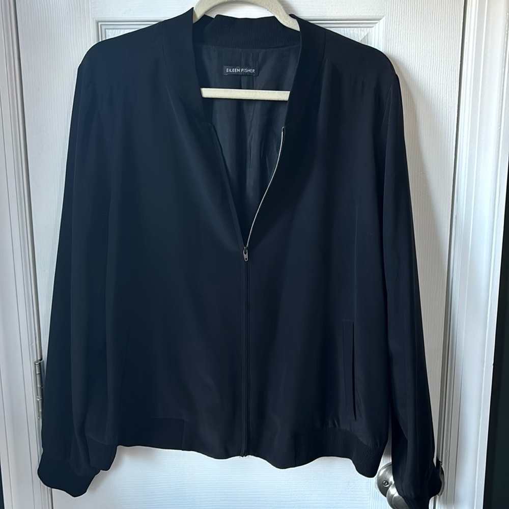 Eileen Fisher zipper jacket extra large